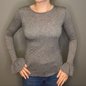 Chelsea & Violet Long Sleeve Top with Frilly Cuffs